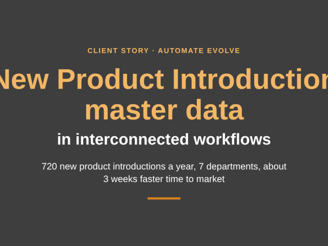 Client story: New Product Introduction master data process in SAP with Automate Evolve