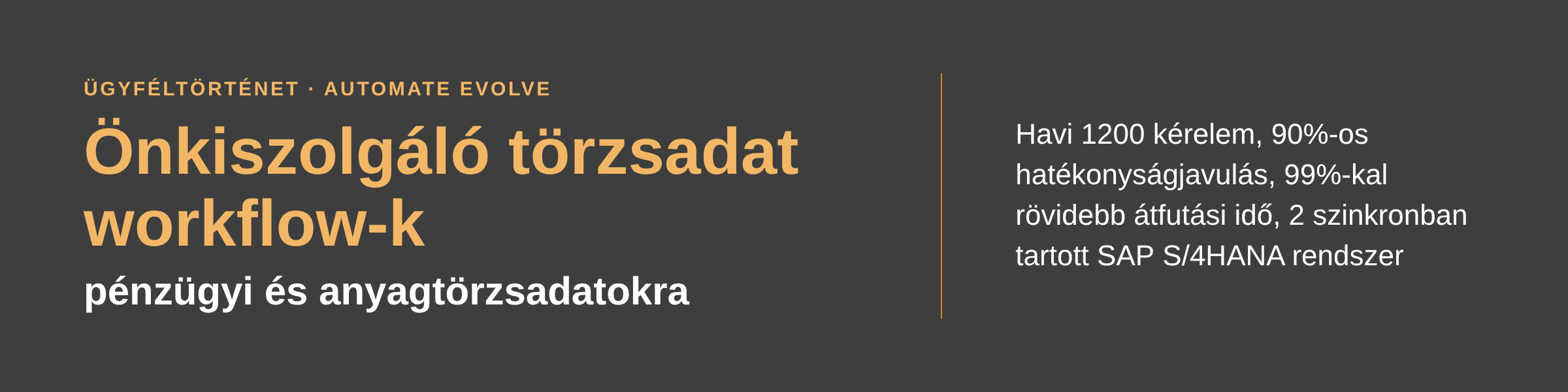 story-selfservice_banner_HU Önkiszolgáló törzsadat workflow-k ügyféltörténet: fő eredmények